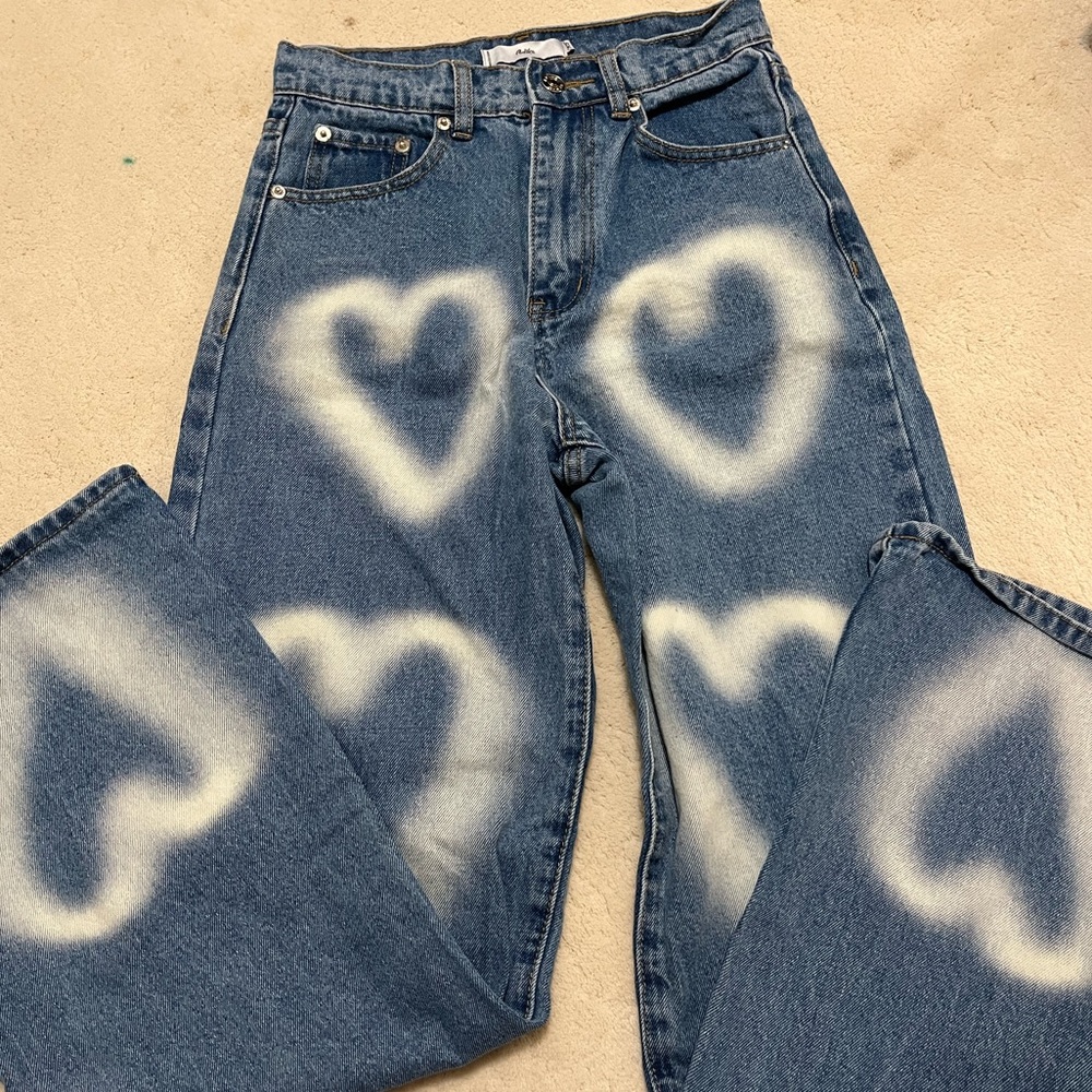 ADIKA Heart Wide Leg Jeans